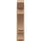 Ekena Millwork 8-in W x 26-in D x 38-in H Balboa Slat Rough Cedar Woodgrain TimberThane Outlooker, Primed Tan OUTUR080X26X38BOA24RCPR - alternate 3